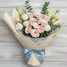 Букет цветов из:  Лизиантусы в Тимшино