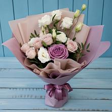 Букет цветов из:  Розы и Лизиантусы в Тимшино