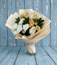 Букет цветов из:  Розы и Хризантемы #REPLACE_PRED# Тимшино