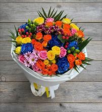 Букет цветов из:  Розы и Хризантемы в Тимшино