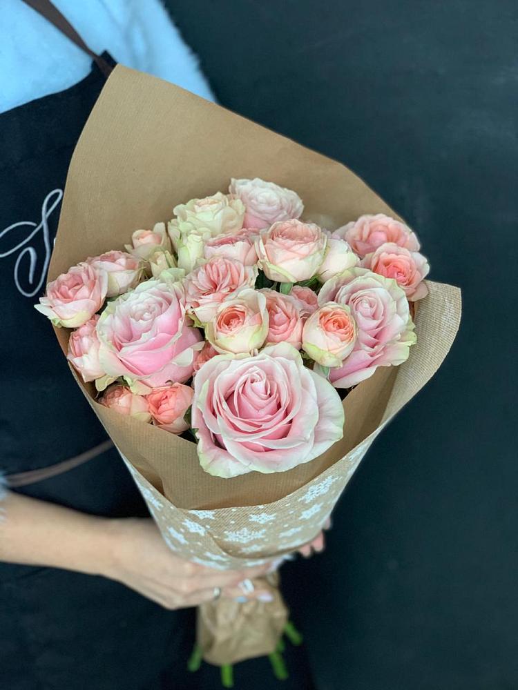 Букет цветов из: Хризантемы и Розы в Тимшино