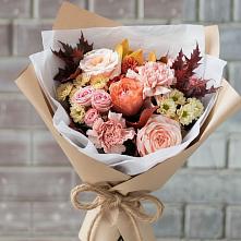 Букет цветов из:  Гвоздики, Хризантемы и Розы в Тимшино