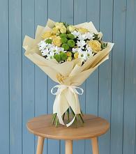 Букет цветов из:  Хризантемы и Розы в Тимшино