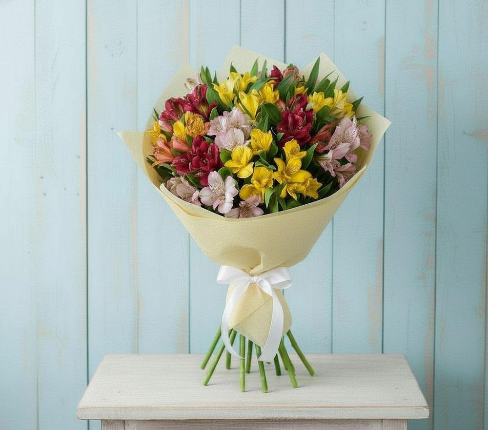 Букет цветов из: Альстромерии в Тимшино