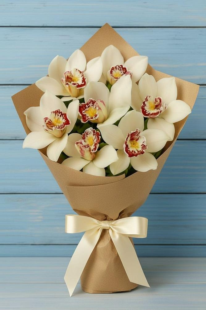 Букет цветов из: Орхидеи и Розы в Тимшино