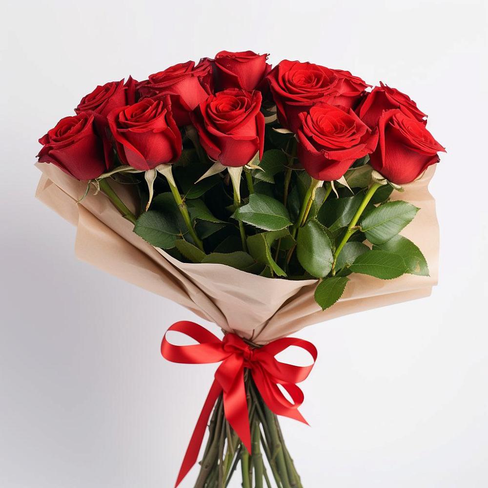 Букет 11 Красных роз Эдлесс Лав в Тимшино