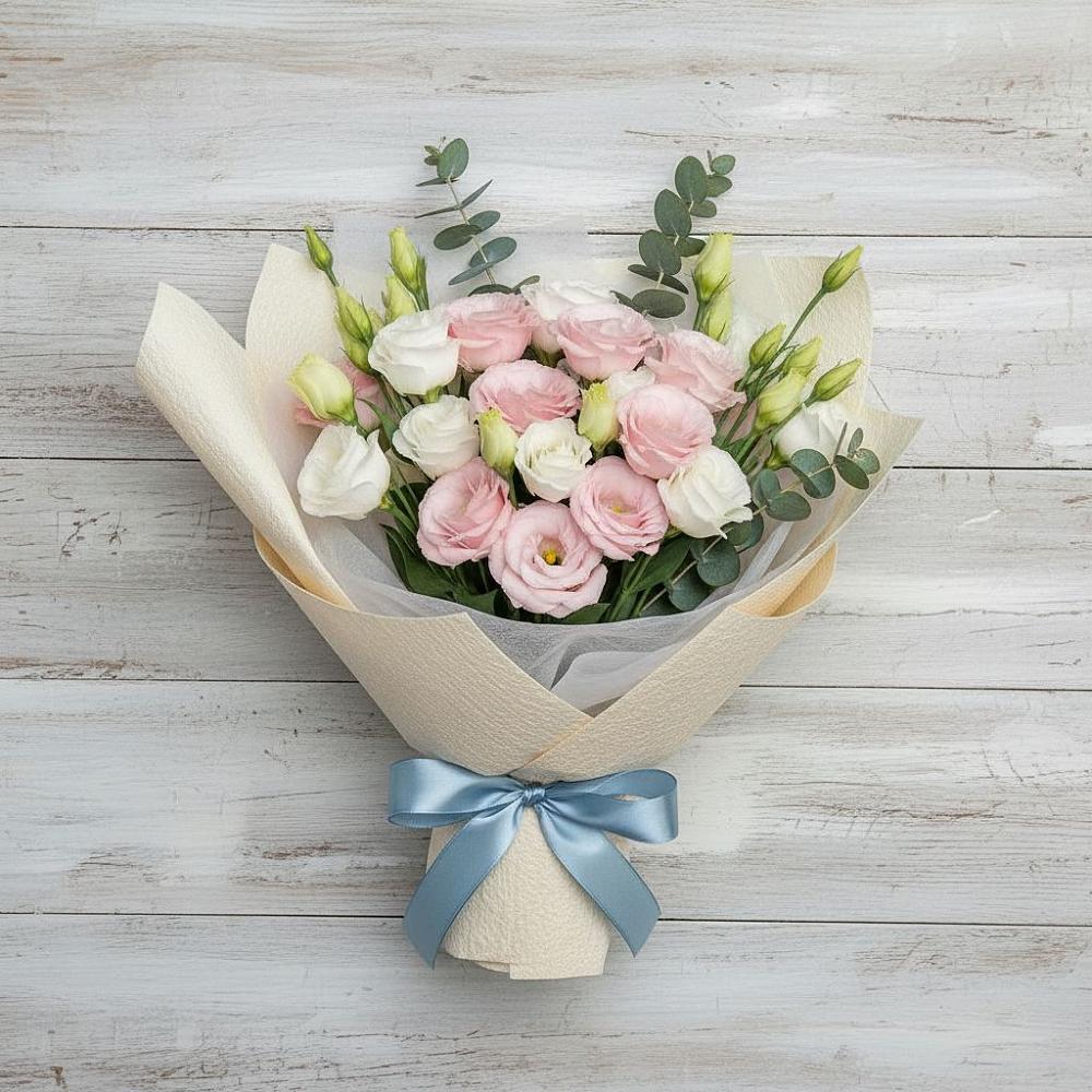 Букет цветов из: Лизиантусы в Тимшино